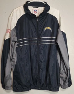 Vtg NFL San Diego Chargers Men's SI Lightweight Windbreaker Jacket Mens Large - Picture 1 of 11