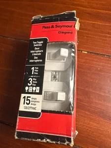 Pass &amp; Seymour #696WGCC6 15A White SP/3WY Switch, No 696WGCC6 - Bild 1 von 4