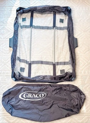 Graco Pack N Play Playpen Clip On Mesh Bassinet Insert & Poles Ships FREE! - Image 1 of 4