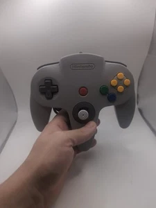 OEM Nintendo 64 N64 Grey Controller Tested Working Tight Stick - Picture 1 of 4