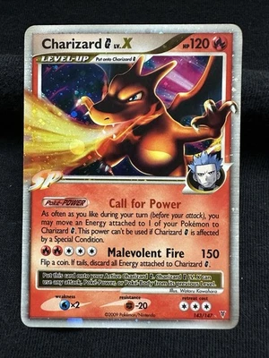 Pokémon 2009 Charizard G LV.X Holo Card 143/147 Supreme Victors Rare - Image 1 of 4