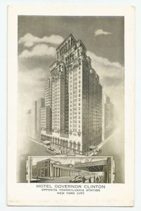 Postal Hotel Governor Clinton Ciudad de Nueva York frente a la estación de Pensilvania Nueva York - Imagen 1 de 2