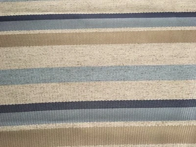 Kravet Striped Heavy Upholstery Fabric- Kochi Linen / Seascape 1.25 yd 32850-516 - Image 1 of 4
