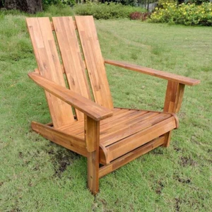 Rancho Acacia Large Square Back Adirondack Chair w/ Hand Scraped Finish - Picture 1 of 1