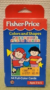 Vintage Fisher Price Preschool Flash Cards Colors and Shapes 1997, 2000 Complete - Picture 1 of 4