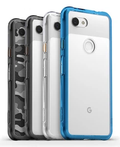 For Google Pixel 3a / 3a XL | Ringke [FUSION] Clear Shockproof PC TPU Cover Case - Imagen 1 de 52