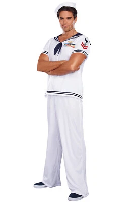 Brand New Navy Sailor Ship Happens Men Adult Costume - Image 1 of 2