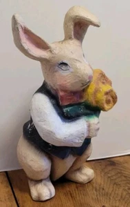 Vintage großer Pappmaché Osterhase Peter Hase 16 1/2" Frühlingsdeko - Bild 1 von 8