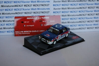 Auto Rally Monte Carlo 1987 Renault 11 Turbo J. Ragnotti #3 1/43 IXO - Immagine 1 di 4