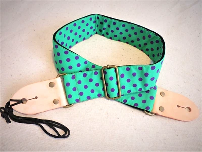 Aria Handmade Designer Guitar Strap "Polka Dots," Japan (SPS-2000DT) - Brand New - Image 1 of 4