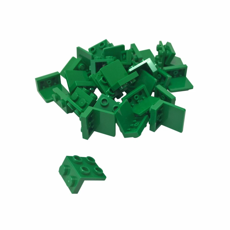 30 NEUE LEGO Bracket 1 x 2 - 2 x 2 GrÃ¼n - Bild 1 von 1