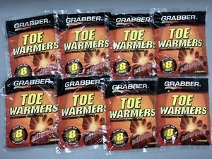 8 PAIRS ~ Toe Warmers Grabber Adhesive Instant Heat 8 Hours for Feet Shoes Socks - Picture 1 of 4