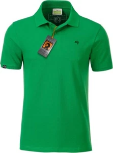 JAN 8010 Bio Baumwolle Basic Polo Shirt Organic Herren COMPANIEER Grün Farn ... - Picture 1 of 6