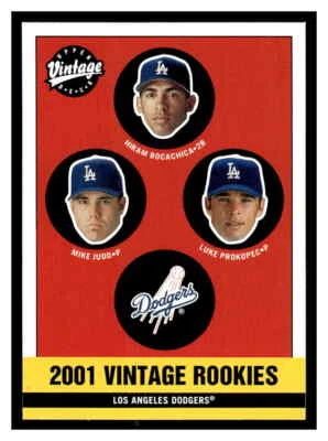 2001 Upper Deck Vintage #361 Hiram Bocachica / Mike Judd / Luke Prokopec - Image 1 of 2