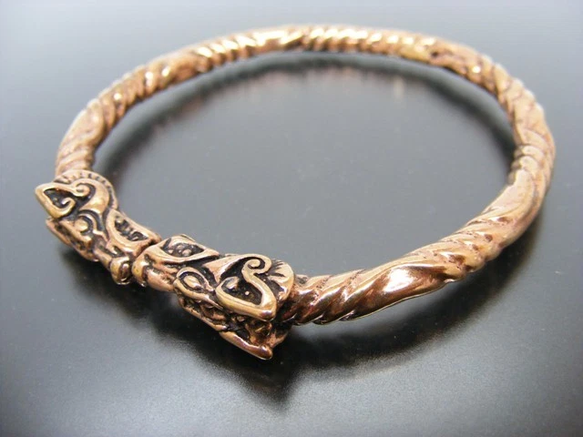 keltischer Armreif Wikinger Drachen Kelten Drache Armreifen Mittelalter 18916C - Bild 1 von 1