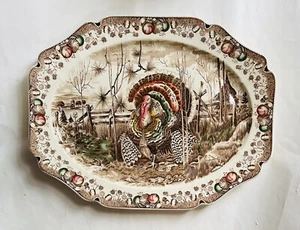 Johnson Bros Seine Majestät Thanksgiving Feiertag Türkei Servierplatte 20,25" - Bild 1 von 8