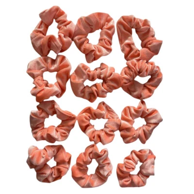 Bandas elásticas de terciopelo para el cabello de color liso 12 piezas para mujeres niñas Foto 1 de 4