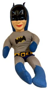 Extremely Rare 1966 West Batman Commonwealth Toys Rubber Face Plush Doll 23" - Picture 1 of 7