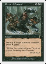 Dregs of Sorrow 7th Edition PLD Black Rare MAGIC THE GATHERING CARD ABUGames