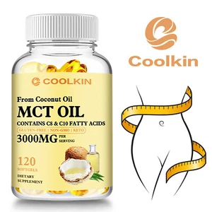 120pcs MCT OIL Capsules 3000mg - For Skin Care, Weight Loss, Anti-inflammatory - Picture 1 of 12