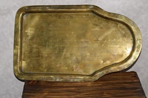 RRR 19° Vassoio Samovar Antico Buco Serraccia dettaglio Varsavia Accessori Ottone - Foto 1 di 17