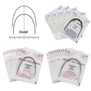 100pcs Dental Orthodontic Arch Wire Niti Stainless Steel Ovoid Round Rectangular - Picture 1 of 43