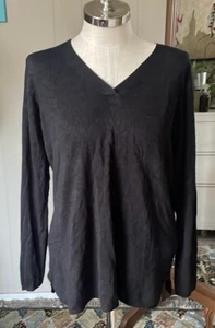 East 5th woman black knitted 1X pullover sweater - Picture 1 of 7