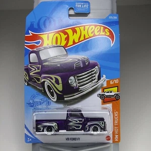 2021 Hot Wheels '49 Ford F1 #6/10 HW Hot Trucks. Purple Sparkler + Pin Stripe - Picture 1 of 9