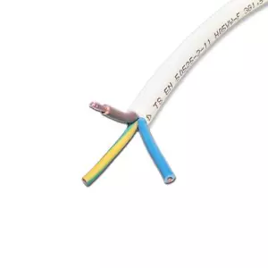 White H05VV-F Flexible PVC Mains Cable - Picture 1 of 2