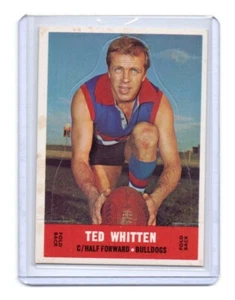 1969 Scanlens (Unpopped) Die Cut FOOTSCRAY - Ted WHITTEN - Picture 1 of 2