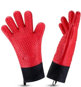 2 Gants de cuisine silicone résistants à la chaleur ou au froid - manique doublé - Imagen 1 de 12