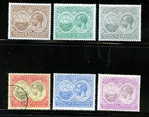 KMC4076-Bermuda #55\\69 (B997) (6) King George V & Seal, M, H, U, FVF, CV$125,50 - Foto 1 di 2