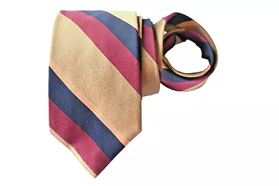 CORBATA HOMBRE AQUASCUTUM BEIGE/RAYAS ANCHO: 3.25" LARGO: 56" Foto 1 de 3