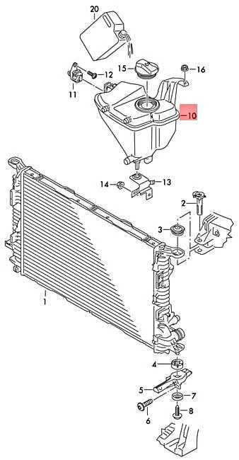 AUDI AUDI RS5 CABRIO QU. COUPE SPORTB. RESERVOIR 8T0121405 13-14 NO DUTY TO 🇺🇸 - Image 1 of 1