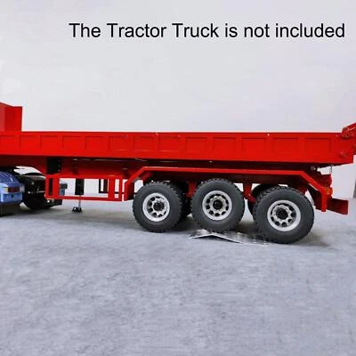 1:14 Low Sided Hydraulischer 3Axles RC Dump Trailer für LESU RC Traktor Truck - Bild 1 von 4