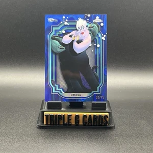 2023 Topps Disney 100 Chrome URSULA Blue Sapphire Evil Villain /75 ๐ฅ๐ - Picture 1 of 6