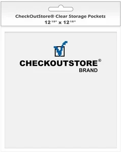 50 COS Cardstock Sheet Protector Clear Storage Pockets No Flap (12 x 12) - Picture 1 of 1