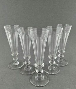 5 Sektgläser / Sektglas, facettiert. Frankreich, 19.Jh. - Picture 1 of 6