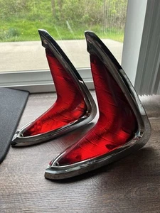 Pair Of Vintage 1960 Chrysler Tail Light Taillights Left Hand Right Hand Nice! - Picture 1 of 16