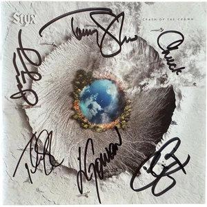 STYX 'Crash of the Crown' CD - Booklet SIGNED by Entire Band! - Picture 1 of 2