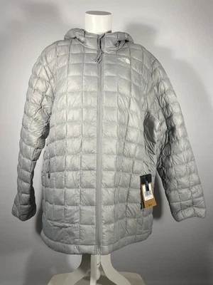 THE NORTH FACE Women's Thermoball Eco Hoodie Insulated Jacket, Meld Grey, XXXL - Image 1 of 4