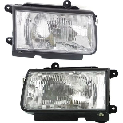 Driver and Passenger Side Headlights For Isuzu Rodeo 1998-1999 Halogen w/ Bulb/s - Image 1 of 4