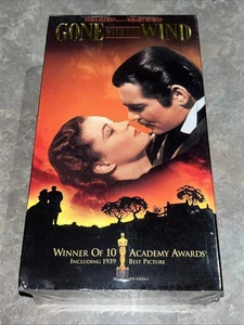 Gone With the Wind VHS 2 Tape Box Set SEALED From 1998 Classic Rare - Picture 1 of 3