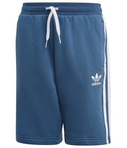Adidas Boys Fleece Casual Walking Shorts, blue, Big Kids (8-20), M (10-12) - Picture 1 of 1