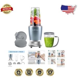 Kompakter Personal Blender mit 15 Unzen & 10 Unzen BPA-freien Bechern - Perfekt für Smoothies - Bild 1 von 11