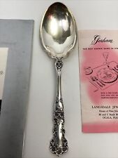 Antique Gorham Sterling Silver Serving Spoon Buttercup Pattern 8-3/8"  102g