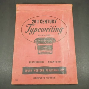 20TH CENTURY TYPEWRITING 5TH EDITION Complete Course SW Publishing 1947 - Imagen 1 de 12