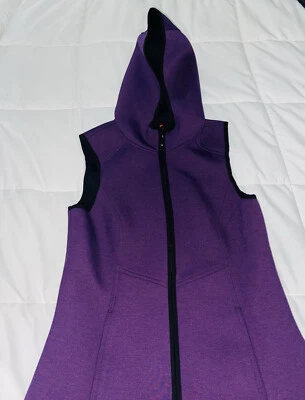 Gerry Micro Fleece Vest Women’s Size S Purple Full Zip Hooded Micro Fleece Vest - Image 1 of 4