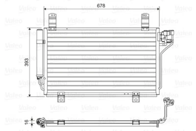 VALEO 814048 Condenser, air conditioning for MAZDA Foto 1 de 3