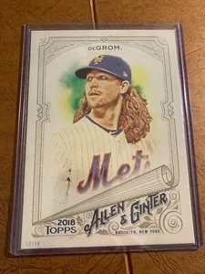 JACOB DEGROM 2018 Topps Allen & Ginter 5x7 105 s# 19/49 New York Mets - Picture 1 of 3